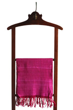 Oak Silk Scarf, Shocking Pink