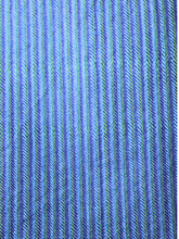 Merino Wool Stole, Blue & Green Stripes