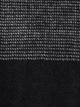 Merino Wool Stole, Dark Grey Checks With Black Border