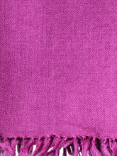 Merino Wool Stole, Deep Fuchsia
