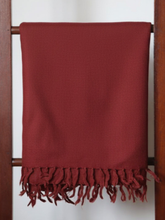 Merino Wool Stole, Deep Rust