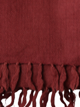 Merino Wool Stole, Deep Rust