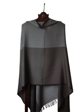Merino Wool Stole, Shades of Grey