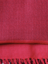 Merino Wool Stole, Shades of Vermilion