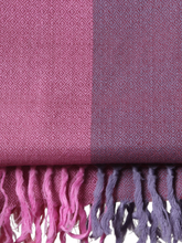 Merino Wool Stole, Shades of Plum