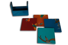 Hand-painted Folk Art 4-piece Coaster Set (with 2 variants)