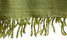 Oak Silk Scarf, Leaf Green