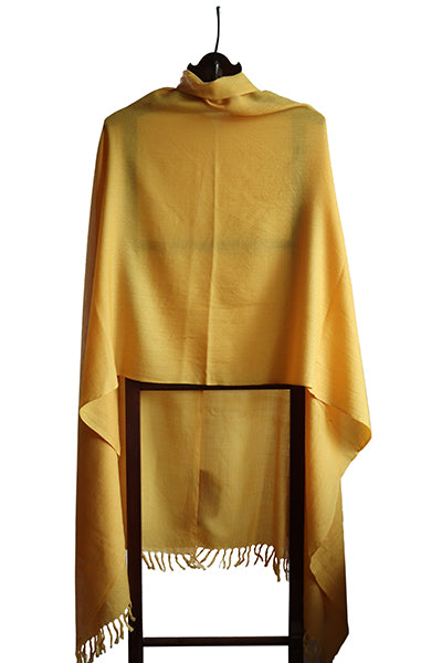 Lambswool Stole, Sunshine Yellow
