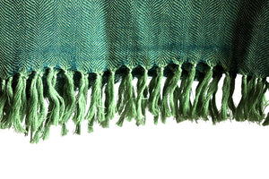 Lambswool Stole, Forest Green