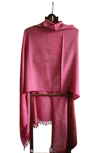 Lambswool Stole, Rose Pink