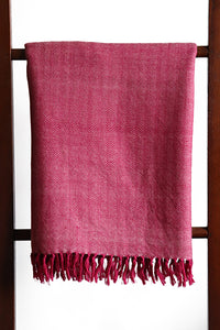 Lambswool Stole, Rose Pink