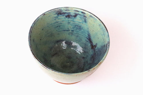 Aqua Serving Bowl - Indigo Streaks