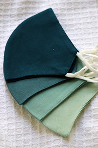 Sea Breeze - Triple Layer Cotton-Linen Masks (Set of 4)