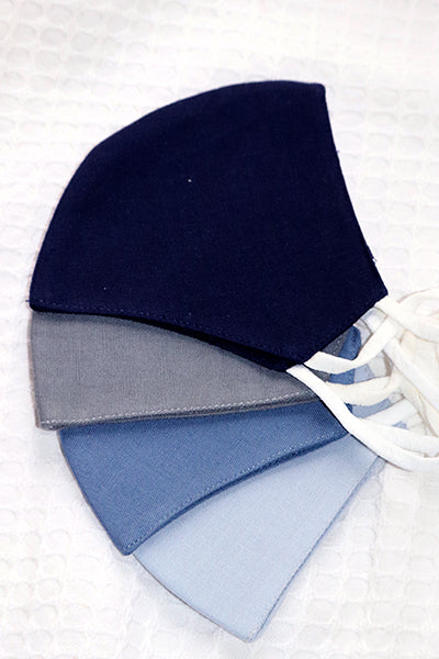 Moody Blues - Triple Layer Cotton-Linen Masks (Set of 4)