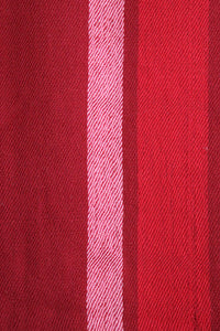 Merino Wool Shawl, Red Plain with Pink & RedStripes